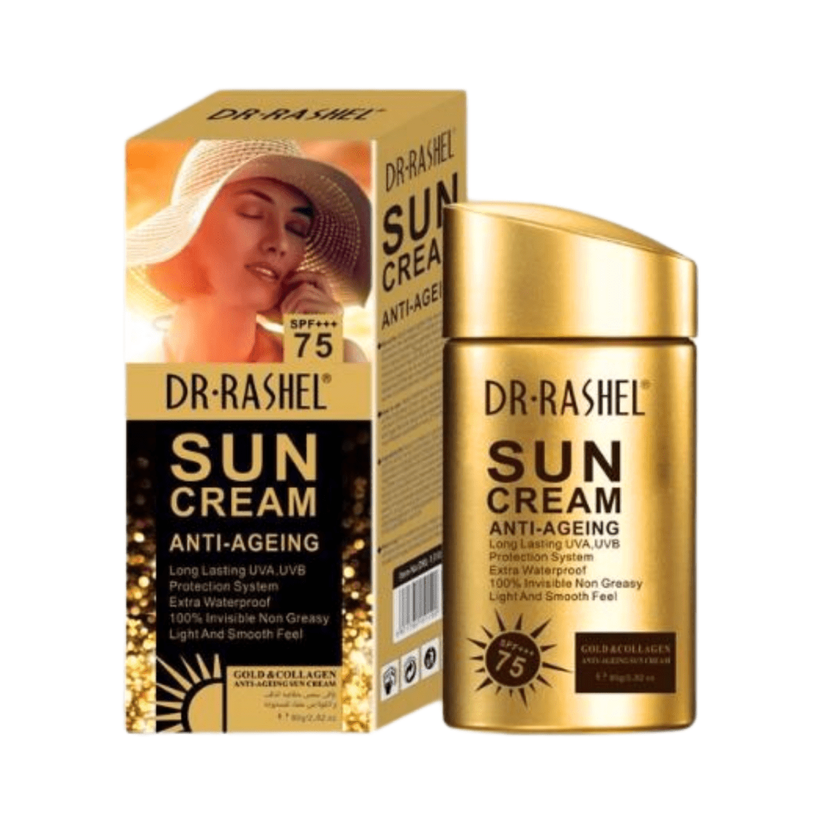 Dr Rashel Gold Collagen Sun Cream SPF 75 80g - Gift Point