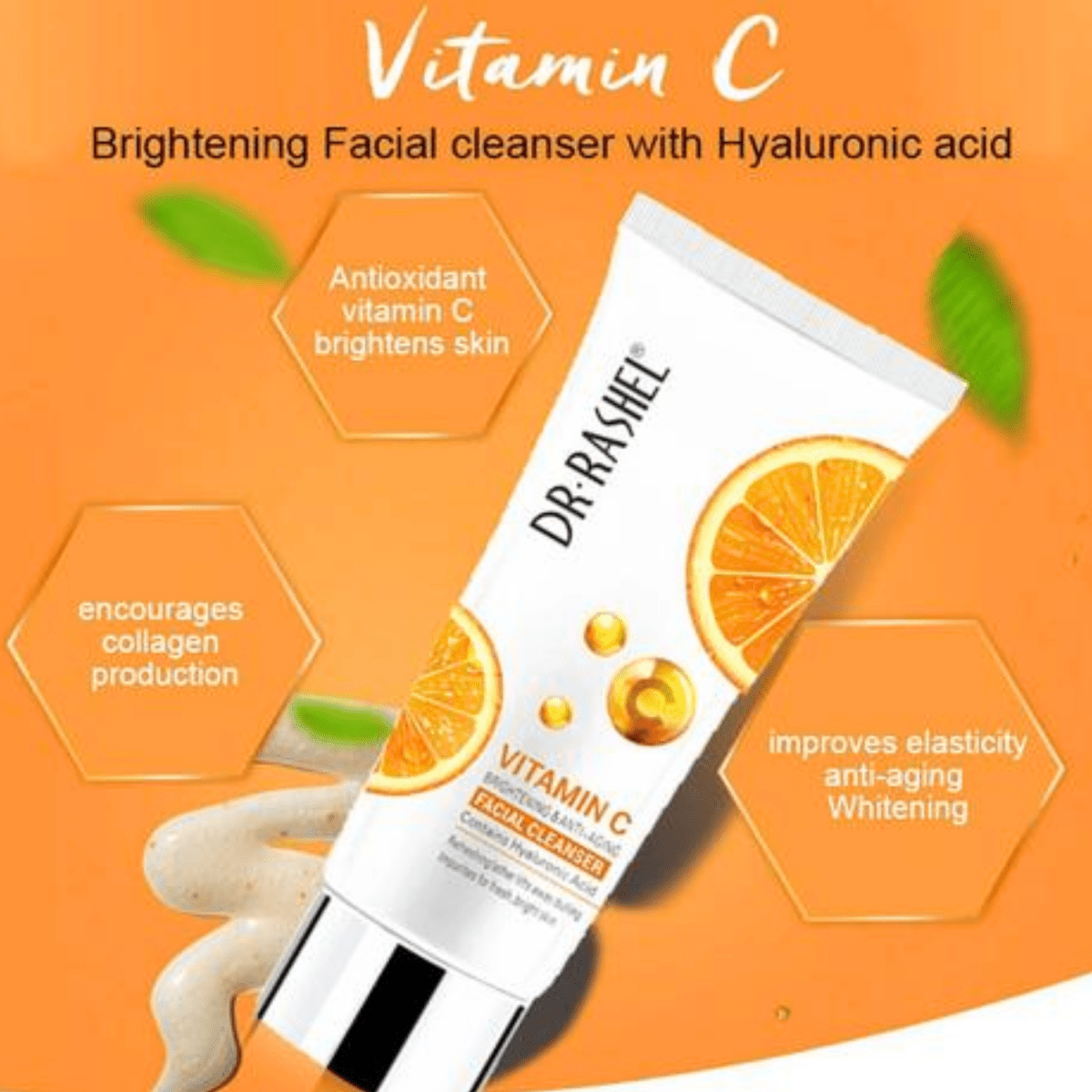 Dr. Rashel Vitamin C Brightening & Anti Aging Facial Cleanser 100ml - Gift Point