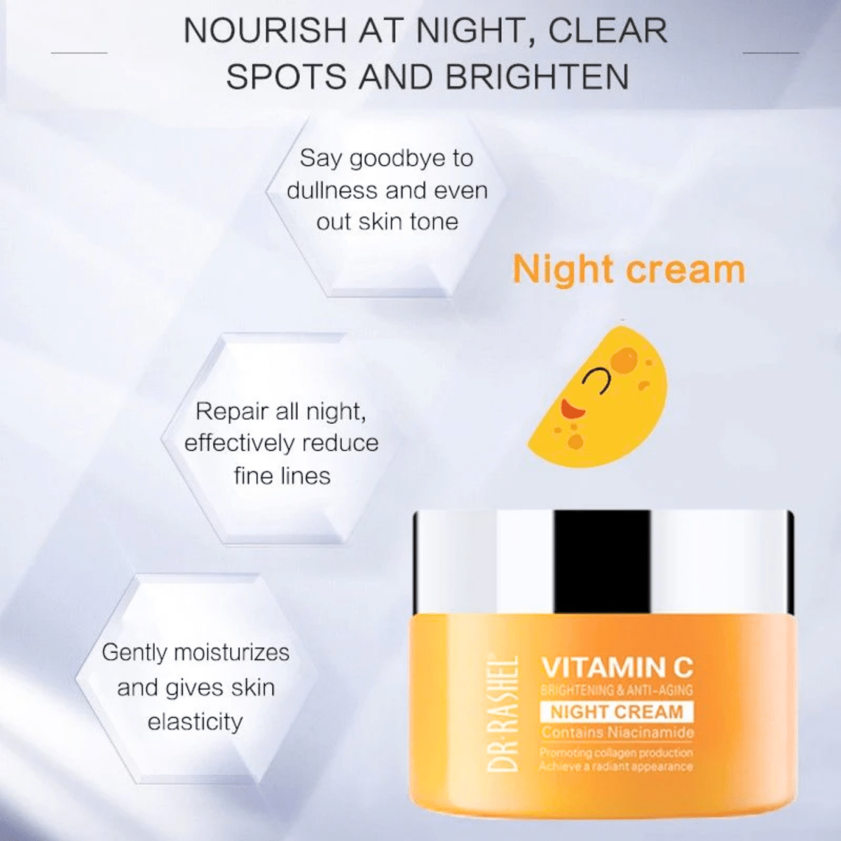 Dr. Rashel Vitamin C Brightening & Anti Aging Night Cream 50g - Gift Point