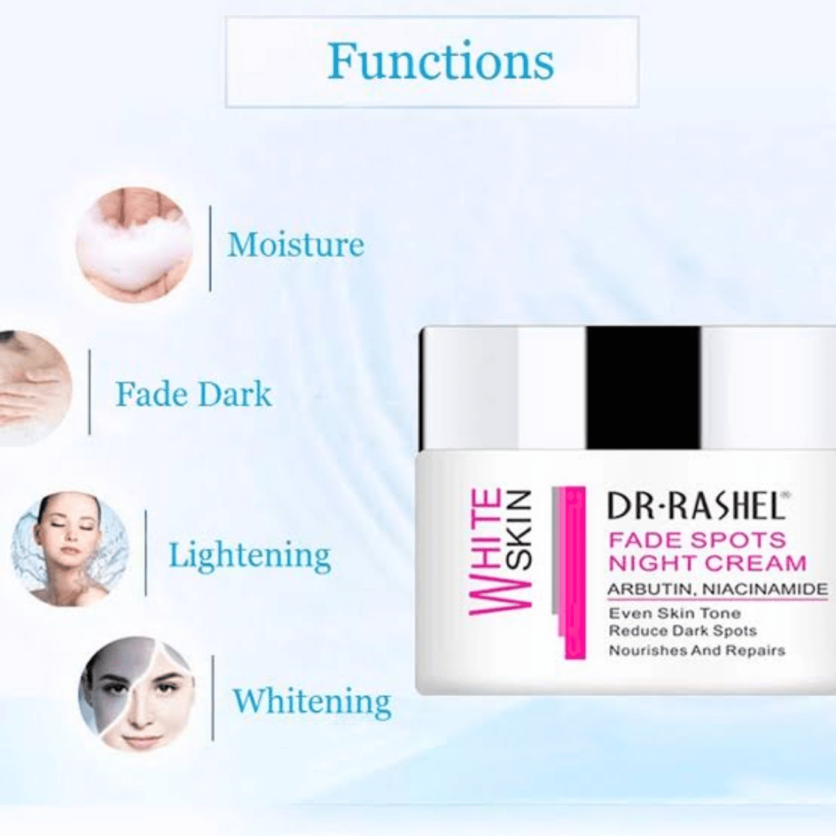 Dr. Rashel White Skin Fade Spots Night Cream 50g - Gift Point