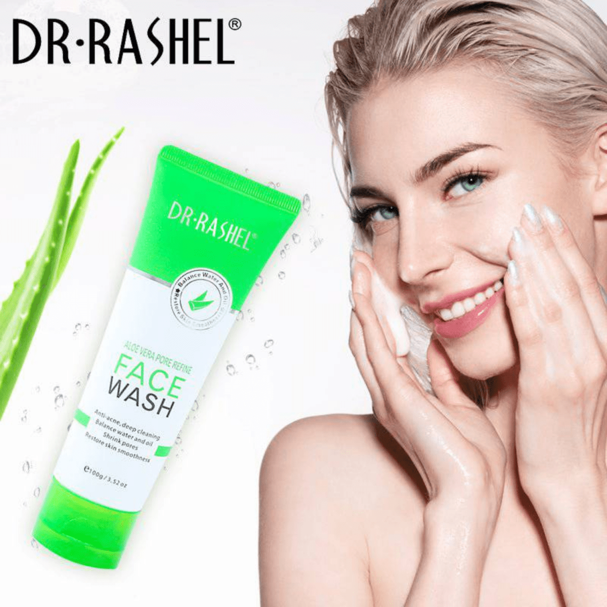 Dr.Rashel Aloe Vera Pore Refine Face Wash, 100g - Gift Point