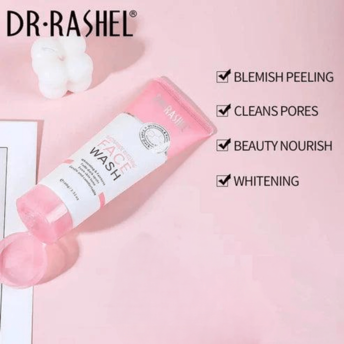 Dr.Rashel Niacinamide Whitening Face Wash, 100g - Gift Point