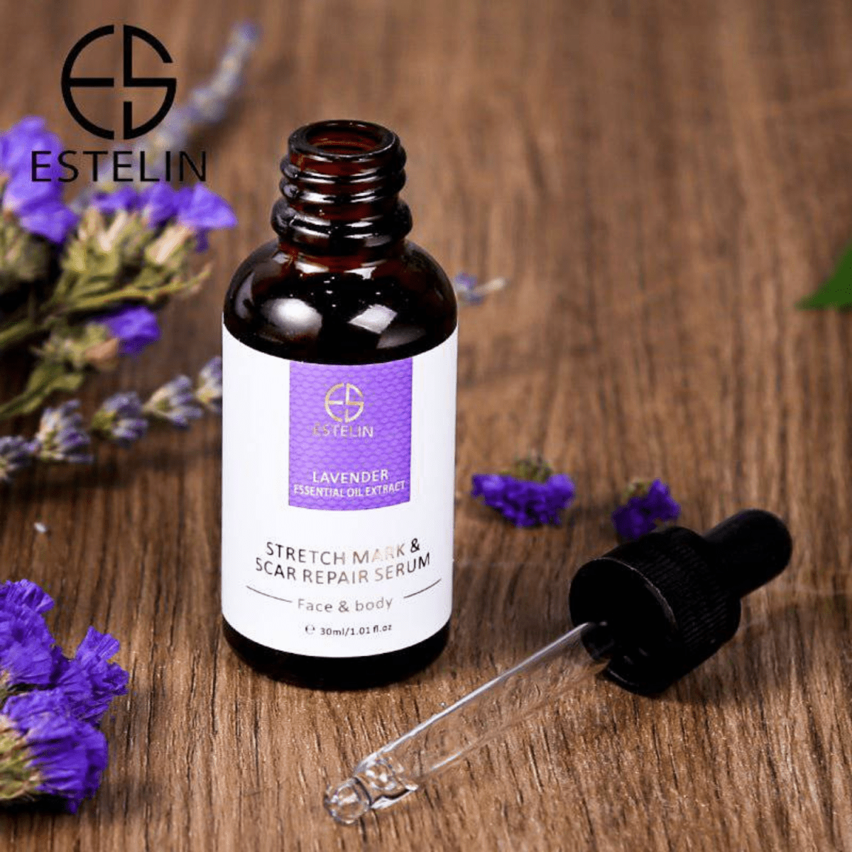 Estelin Lavender Essential Oil Extract Stretch Mark 30ml - Gift Point