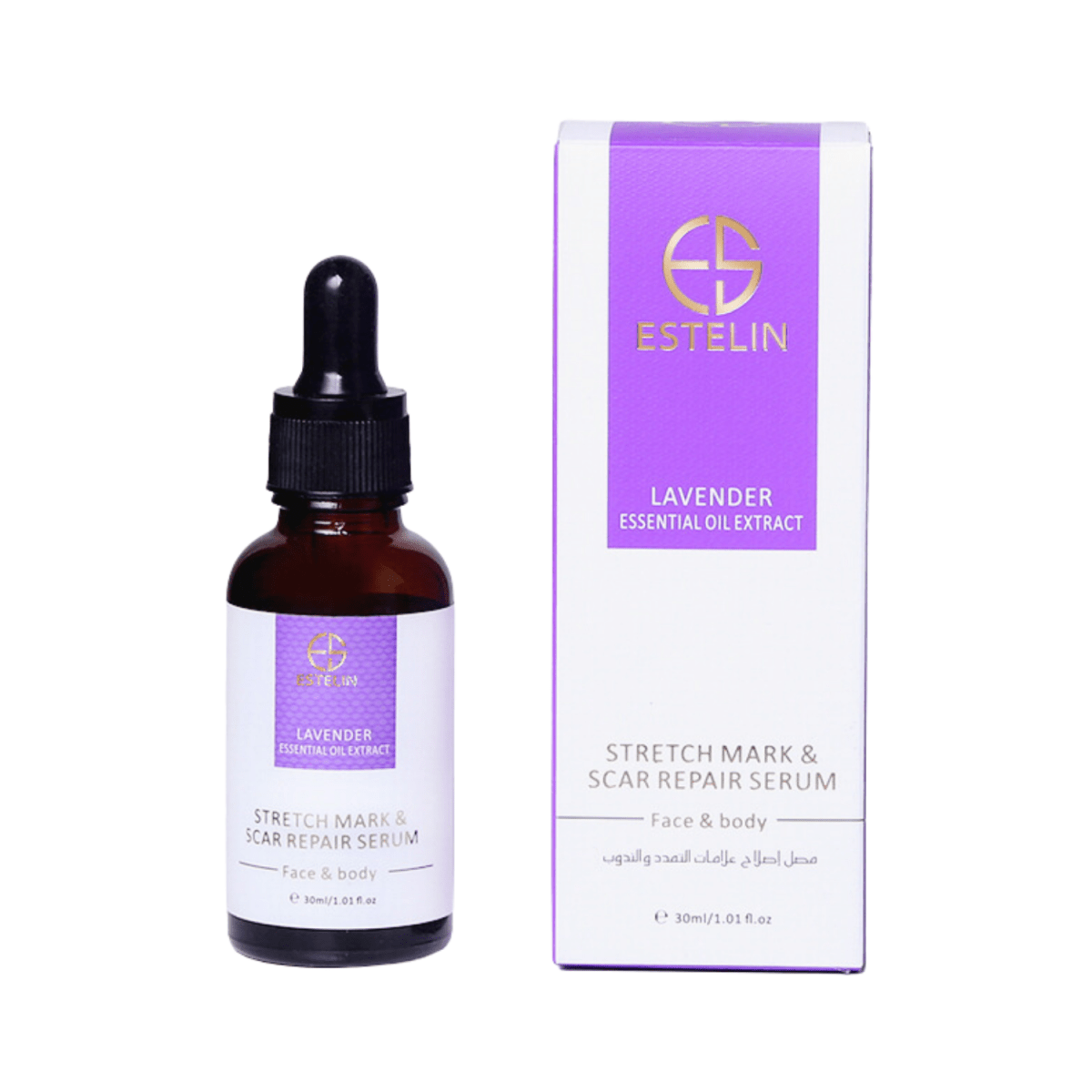 Estelin Lavender Essential Oil Extract Stretch Mark 30ml - Gift Point
