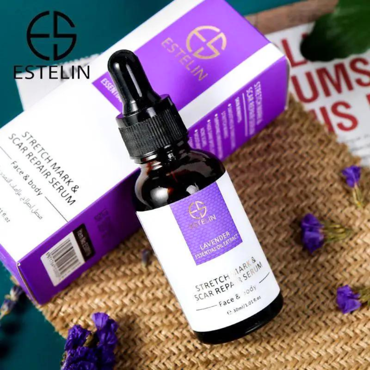 Estelin Lavender Essential Oil Extract Stretch Mark 30ml - Gift Point