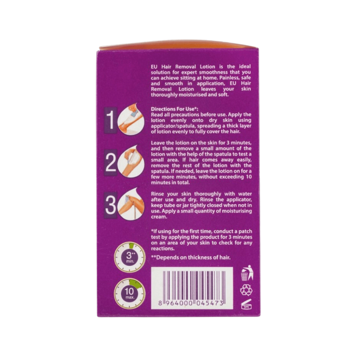 EU Safe & Smooth Normal Skin Hair Removal Lotion 100g - Gift Point