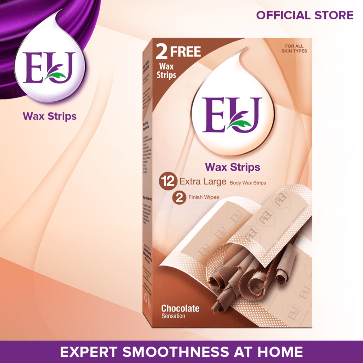 EU Wax Strips Chocolate Sensation 12pcs - Gift Point