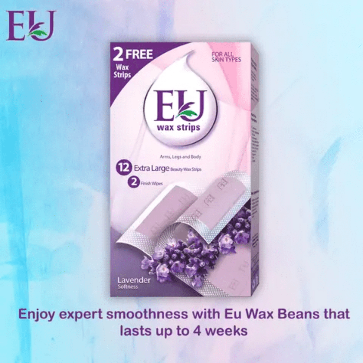EU Wax Strips Lavender Softness 12pcs - Gift Point
