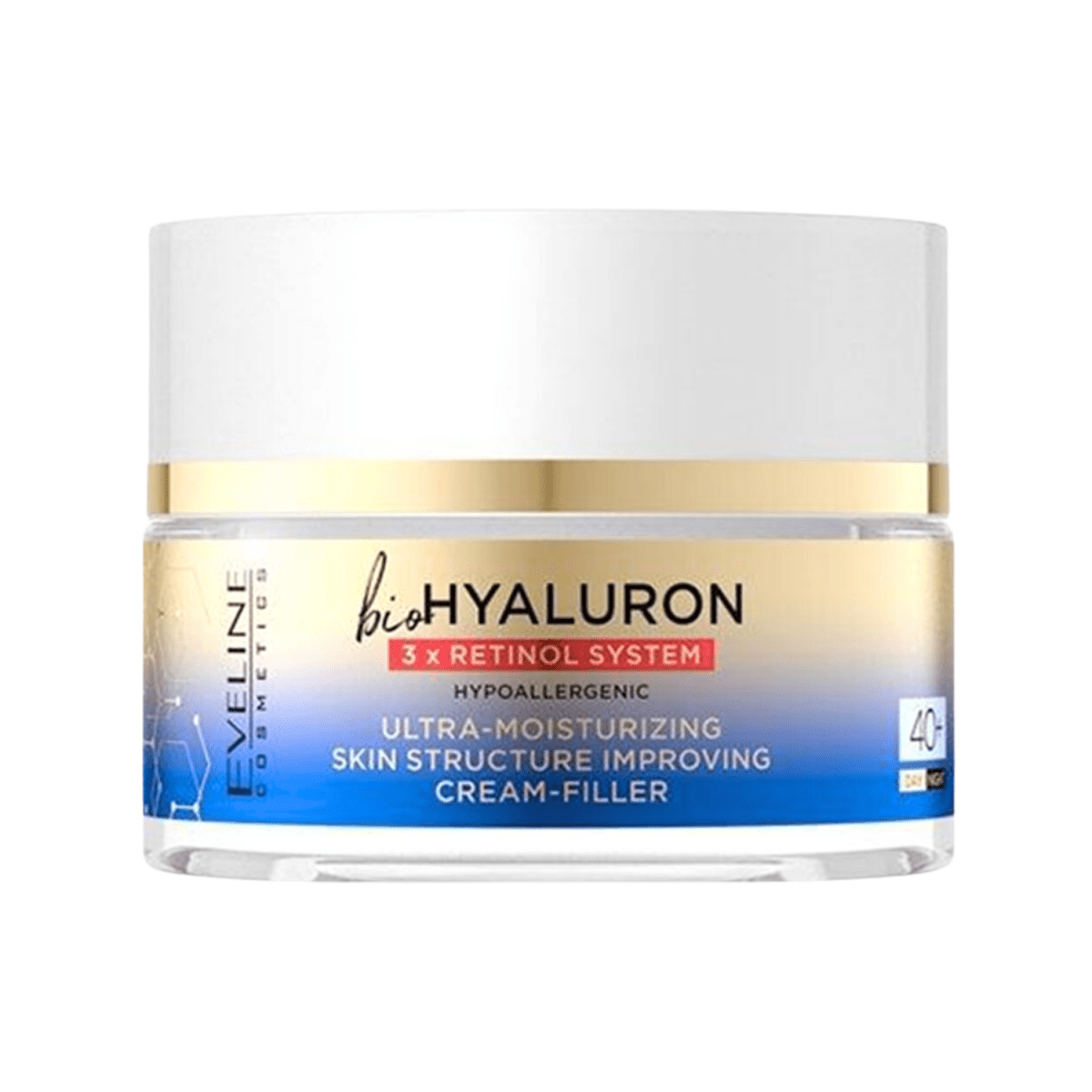 Eveline Bio Hyaluron 3X Retinol Cream 40+ 50ml - Gift Point