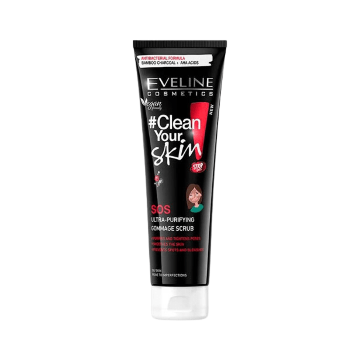 Eveline Clean Your Skin Sos Ultra-Purifying Gommage Scrub 100ml - Gift Point