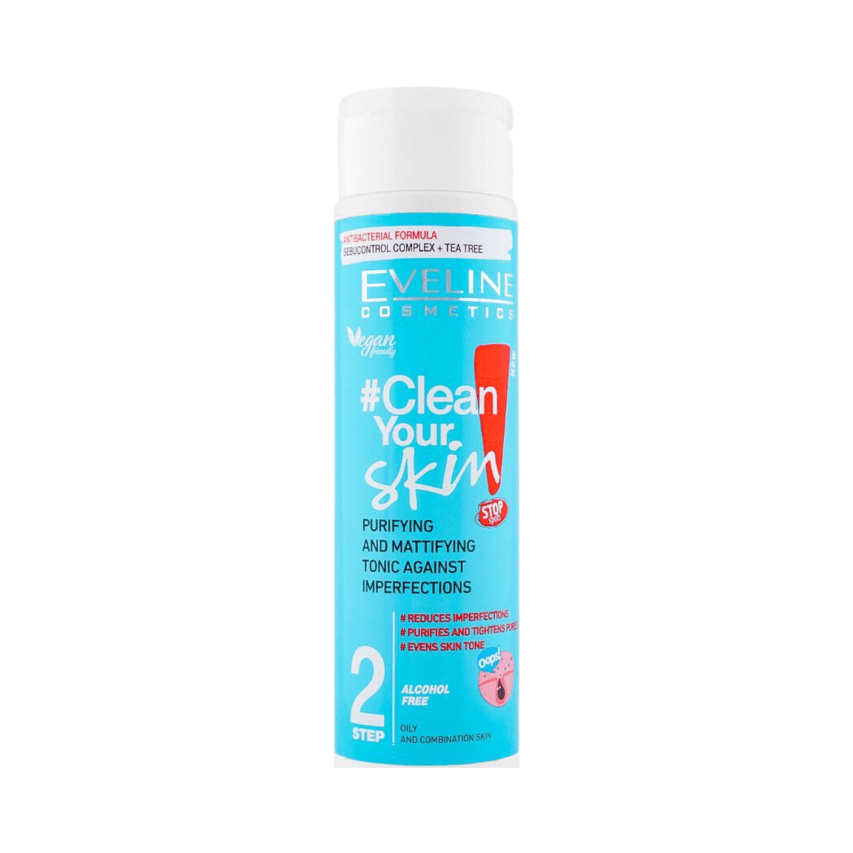 Eveline Pure Control Deeply Cleansing Tonic, Oily & Combination Skin, 225ml - Gift Point