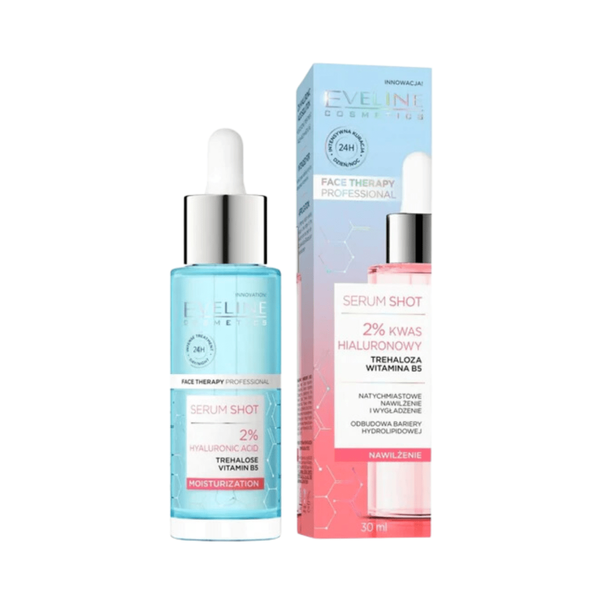 Eveline Serum Shot 2% Hyaluronic Acid Moisturization 30ml - Gift Point