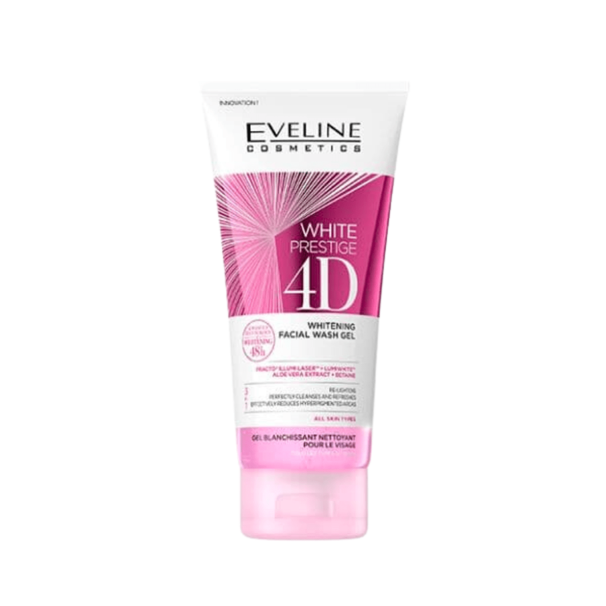 Eveline White Prestige 4D Facial Wash Gel 100ml - Gift Point