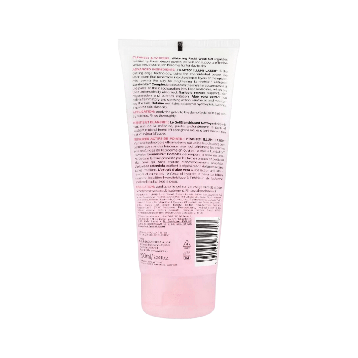 Eveline White Prestige 4D Facial Wash Gel 200ml - Gift Point
