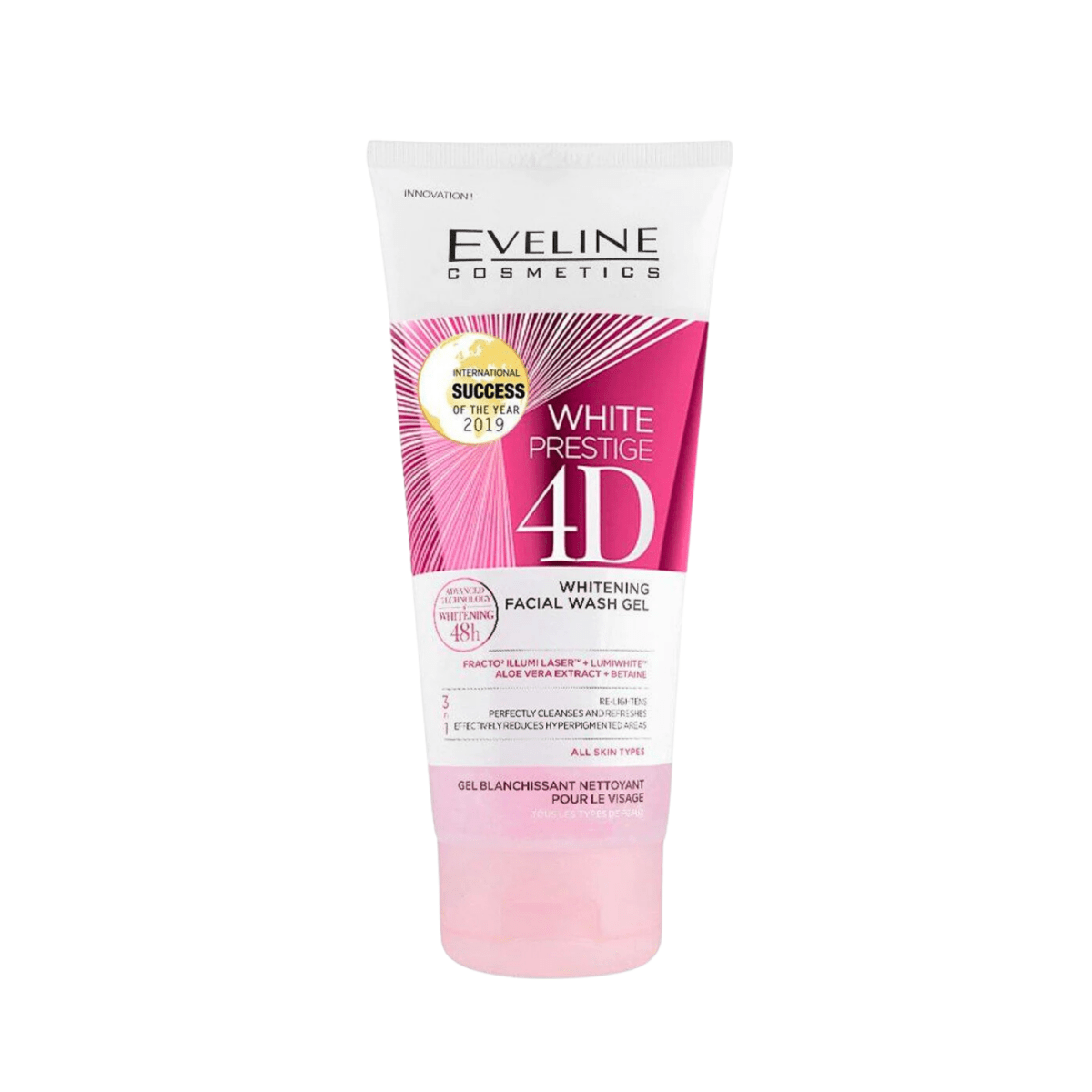 Eveline White Prestige 4D Facial Wash Gel 200ml - Gift Point
