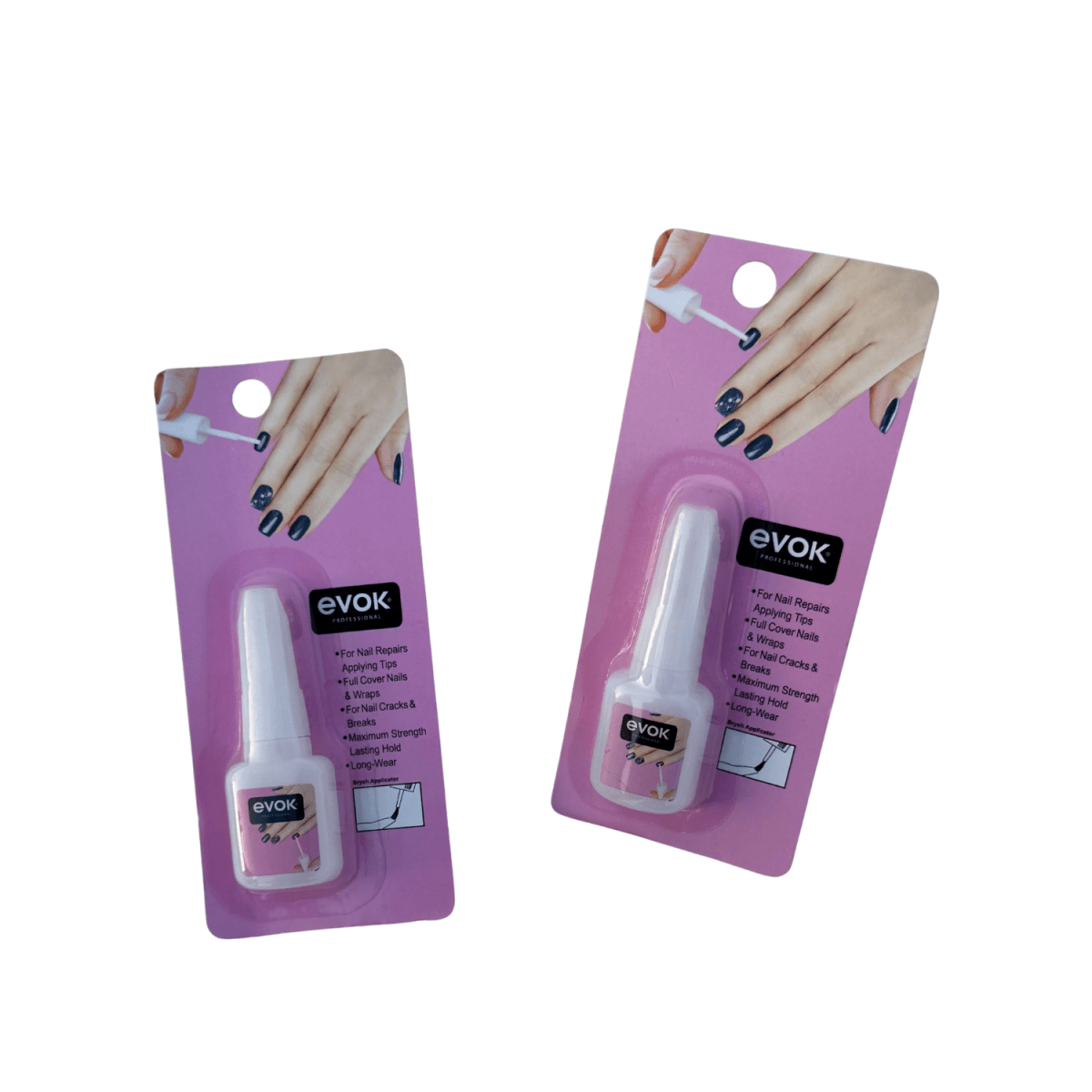 Evok Professional Nail Glue Maximum Strength & Long-Wear Adhesive (Brush Applicator) - Gift Point