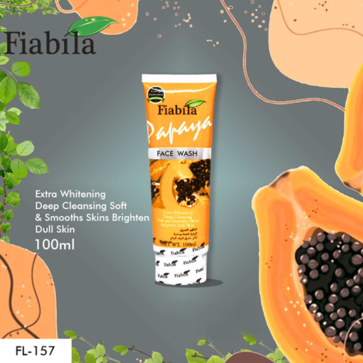 Fiabila Papaya Face Wash, 100ml - Gift Point