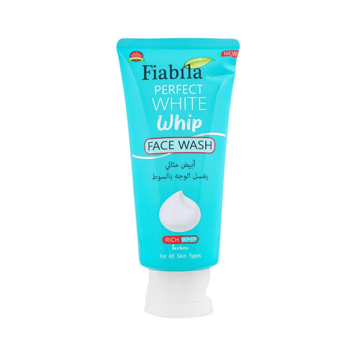 Fiabila Perfect White Whip Face Wash, All Skin Types, 100ml - Gift Point