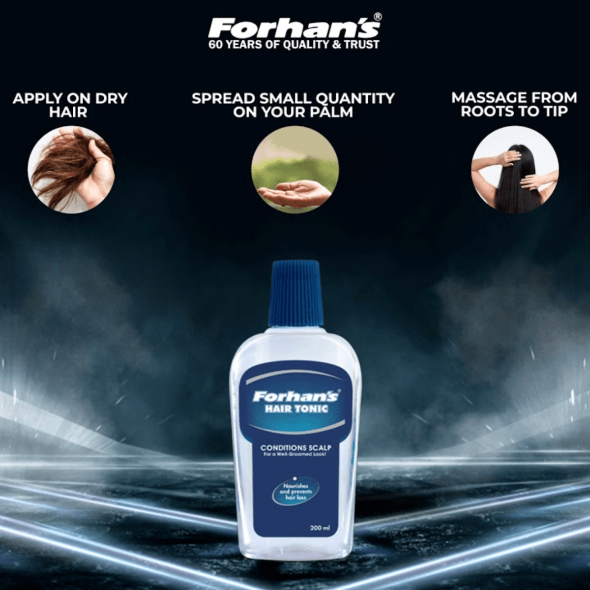 Forhan's Hair Tonic Blue Conditions Scalp 200ml - Gift Point