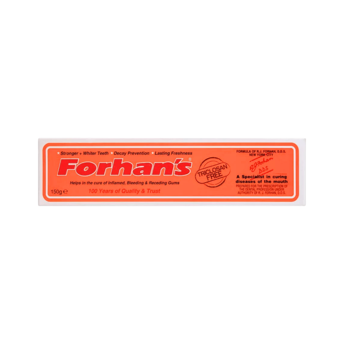 Forhan's Toothpaste, Triclosan Free 140g - Gift Point