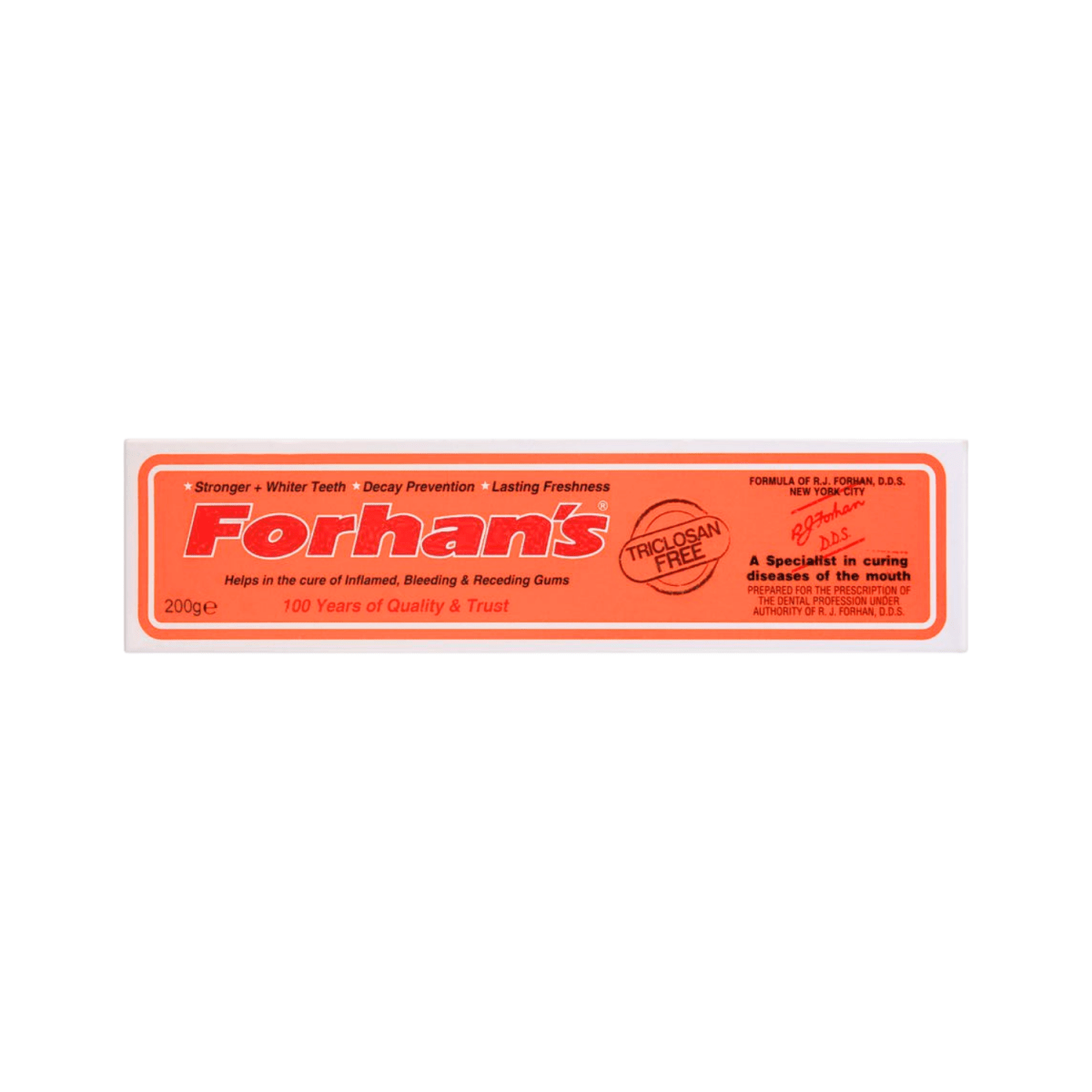 Forhan's Toothpaste, Triclosan Free 180g - Gift Point