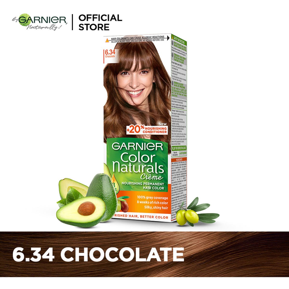 Garnier Color Naturls Creme Hair Color Chocolate 6.34 - Gift Point