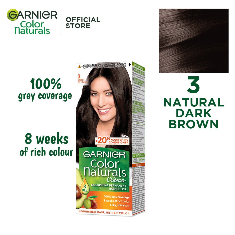 Garnier Color Naturls Creme Hair Color Dark Brown 3 - Gift Point