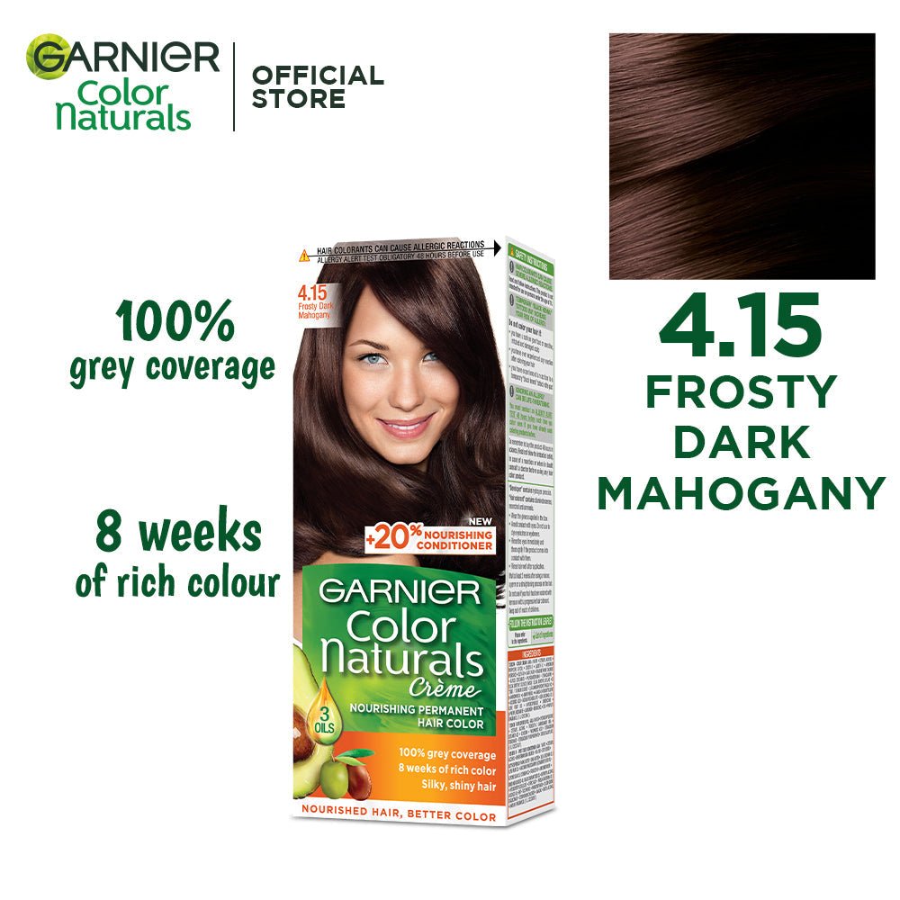Garnier Color Naturls Creme Hair Color Frosty Dark Mahogany 4.15 - Gift Point