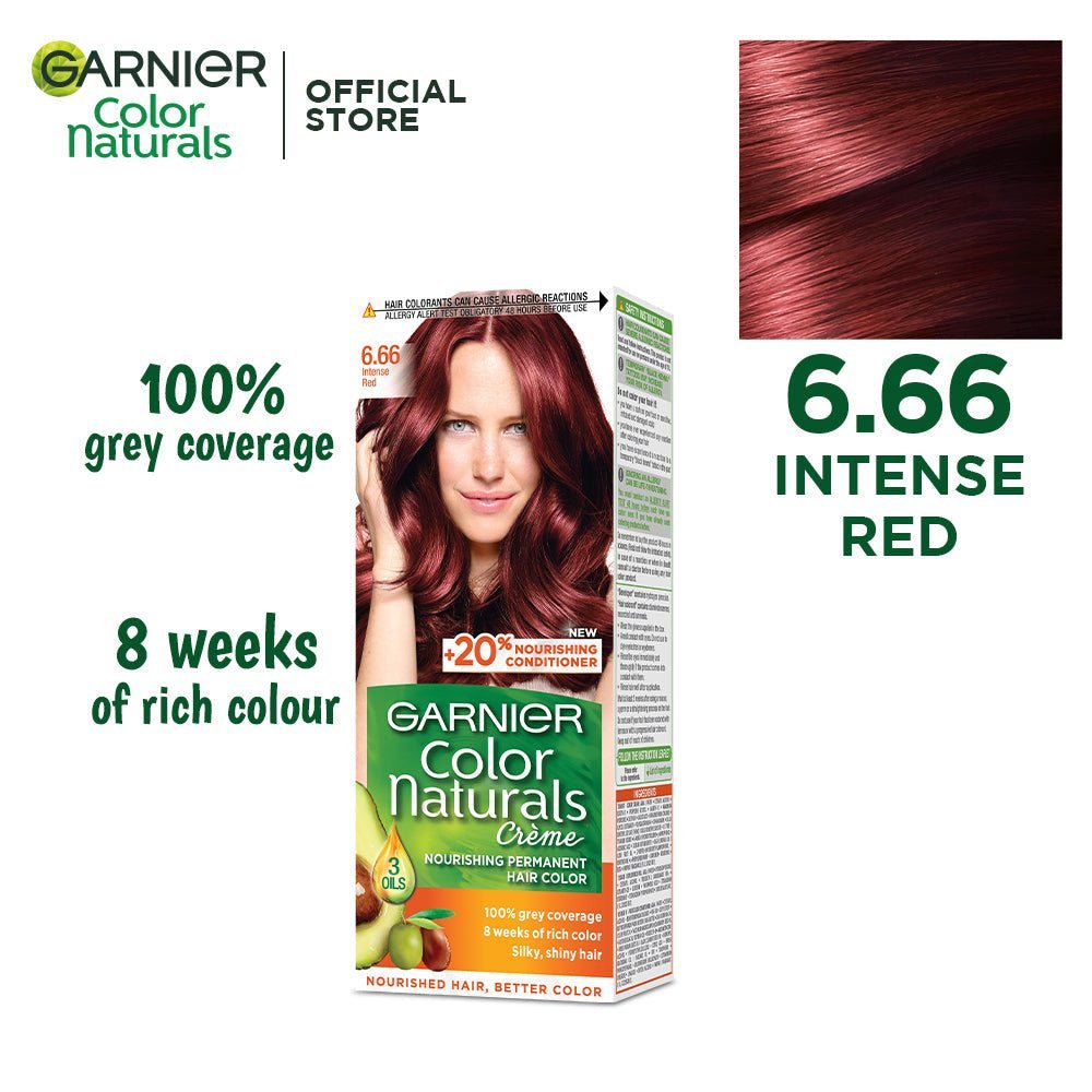 Garnier Color Naturls Creme Hair Color Intense Red 6.66 - Gift Point