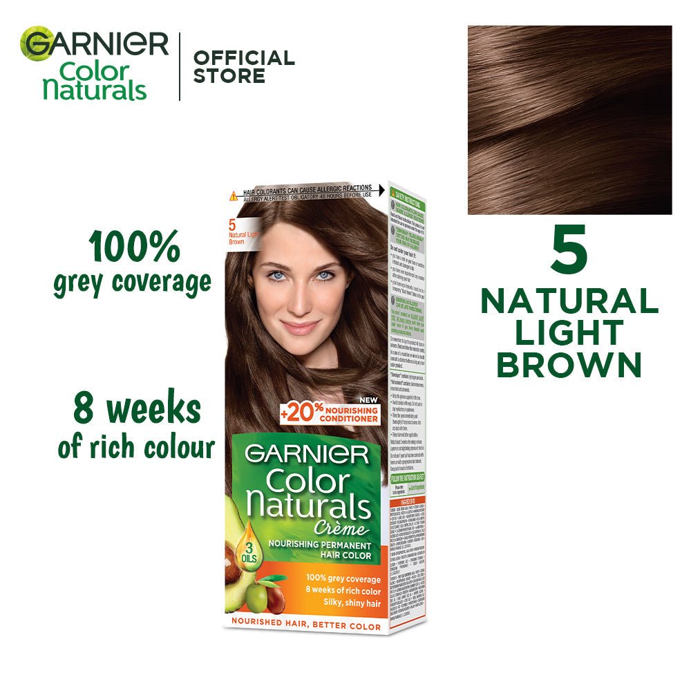 Garnier Color Naturls Creme Hair Color Light Brown 5 - Gift Point