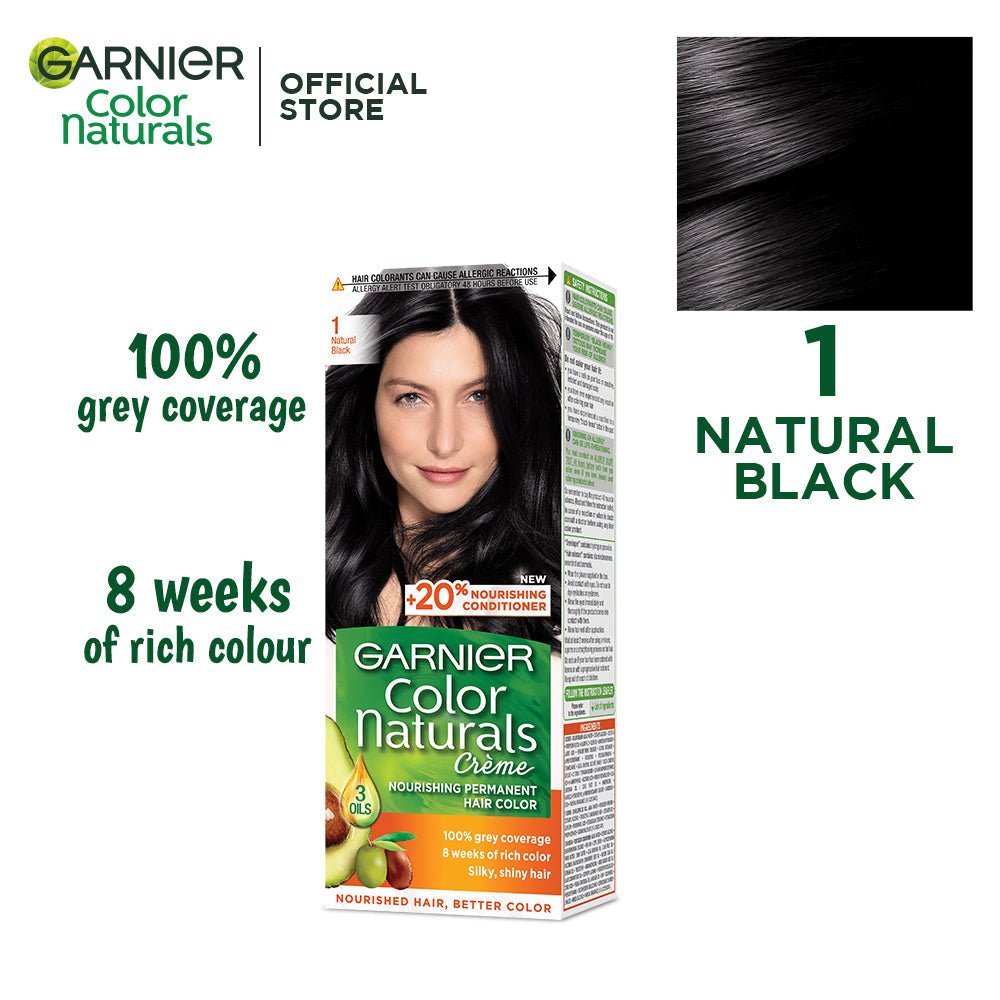 Garnier Color Naturls Creme Hair Color Natural Black 1 - Gift Point