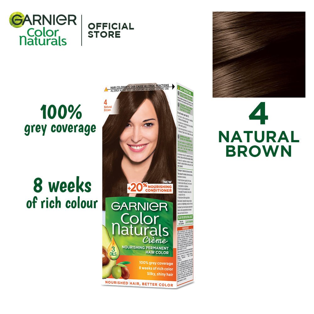 Garnier Color Naturls Creme Hair Color Naturl Brown 4 - Gift Point