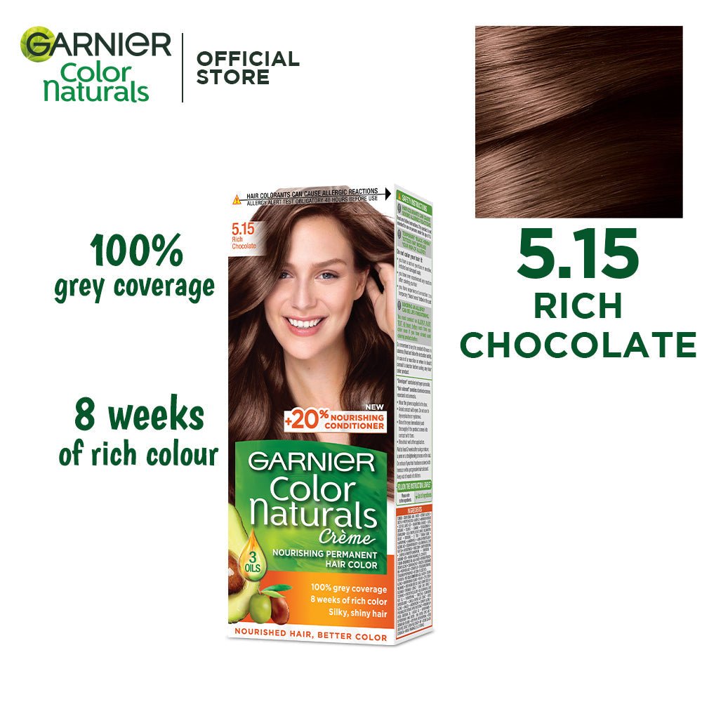 Garnier Color Naturls Creme Hair Color Rich Chocolate 5.15 - Gift Point