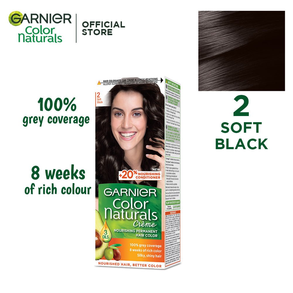 Garnier Color Naturls Creme Hair Color Soft Black 2 - Gift Point