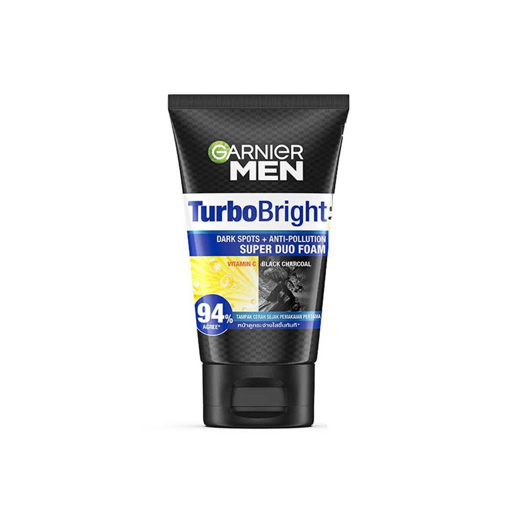 Garnier Men Turbo Bright Super Duo Foam 100g - Gift Point