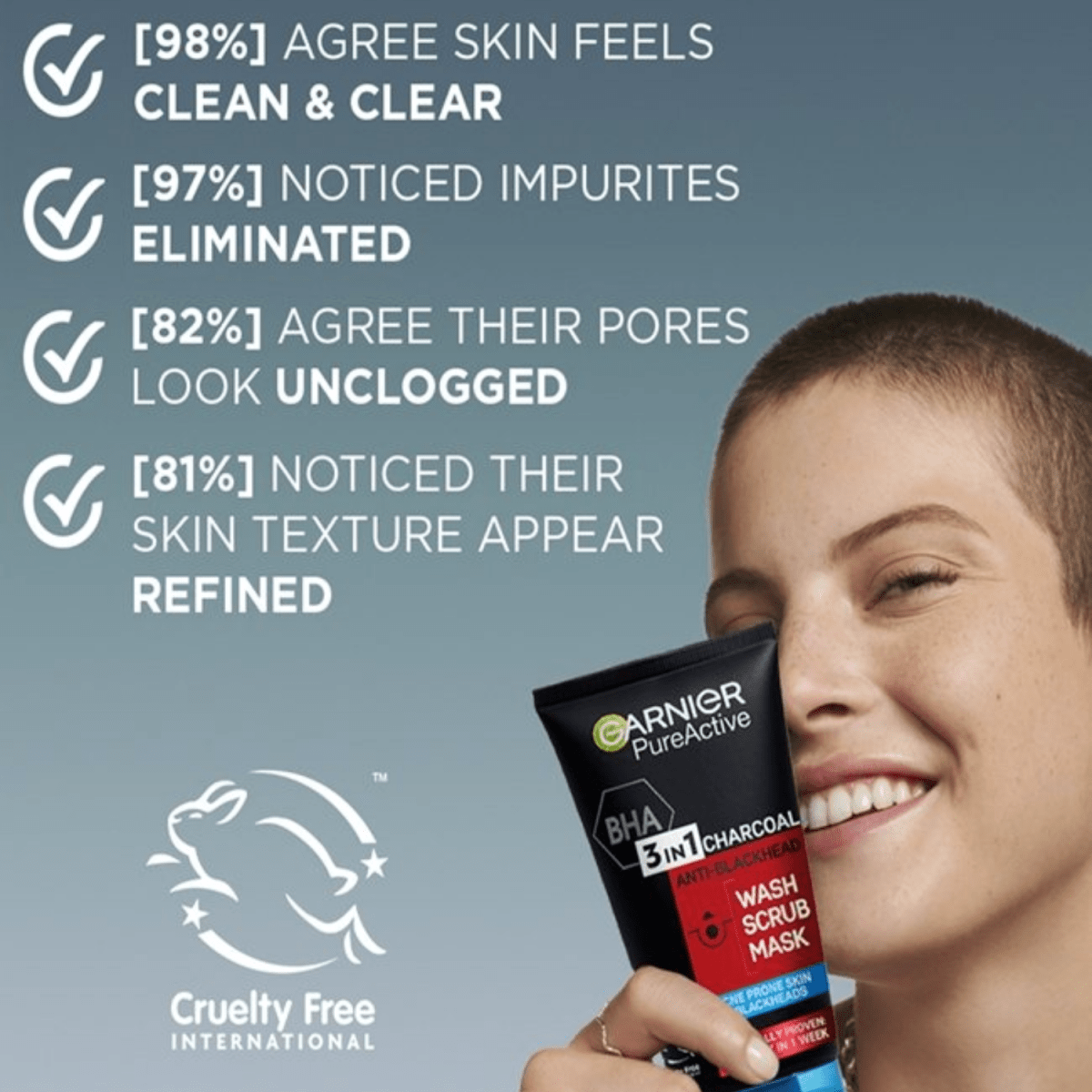 Garnier Pure Active Intensive Charcoal 3-in-1 Wash 150ml - Gift Point