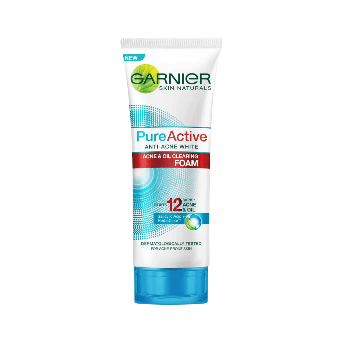 Garnier Skin Natural Pure Active White Acne & Oil Clearing Foam 100ml - Gift Point