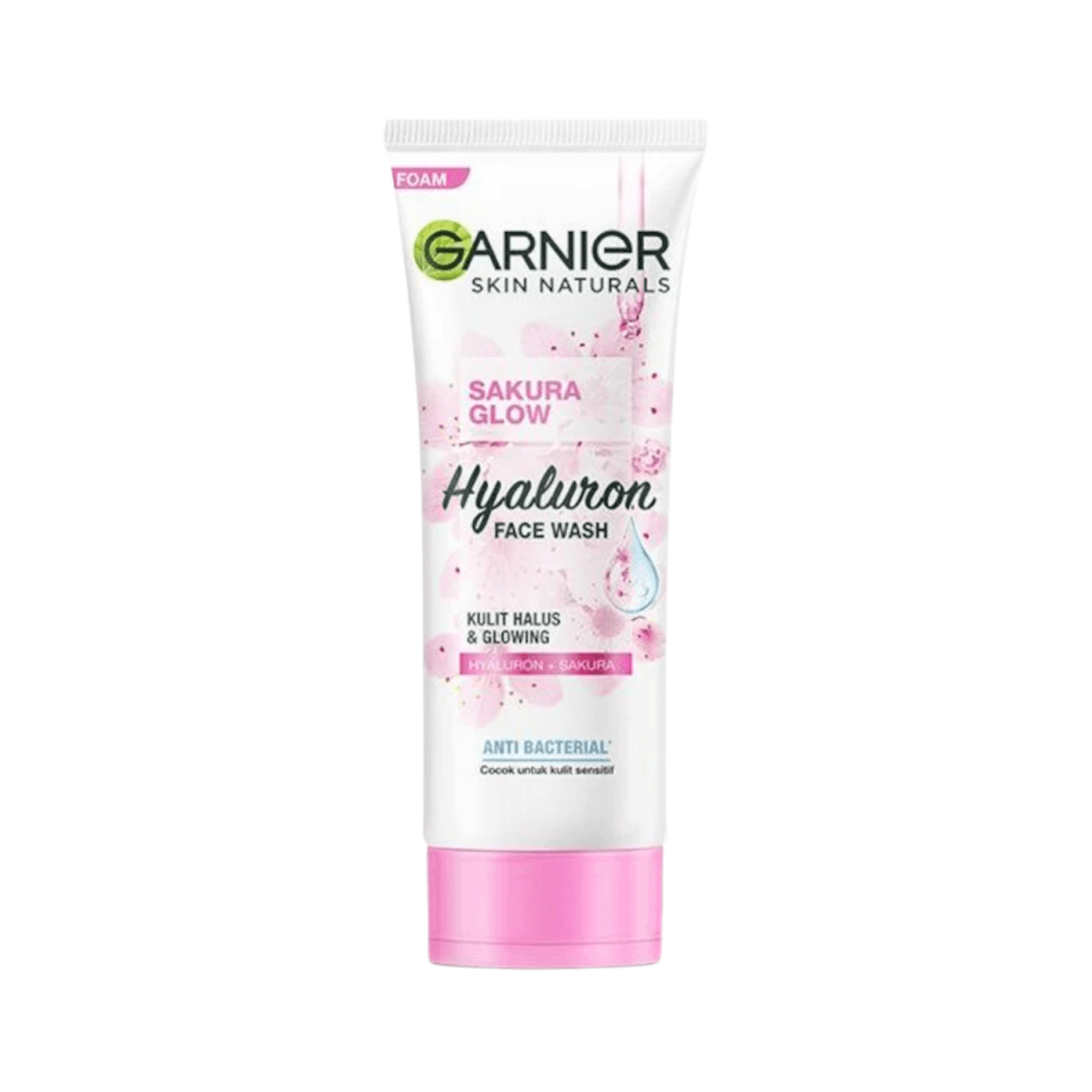 Garnier Skin Naturals Sakura Glow Hyaluron Face Wash, 100ml - Gift Point