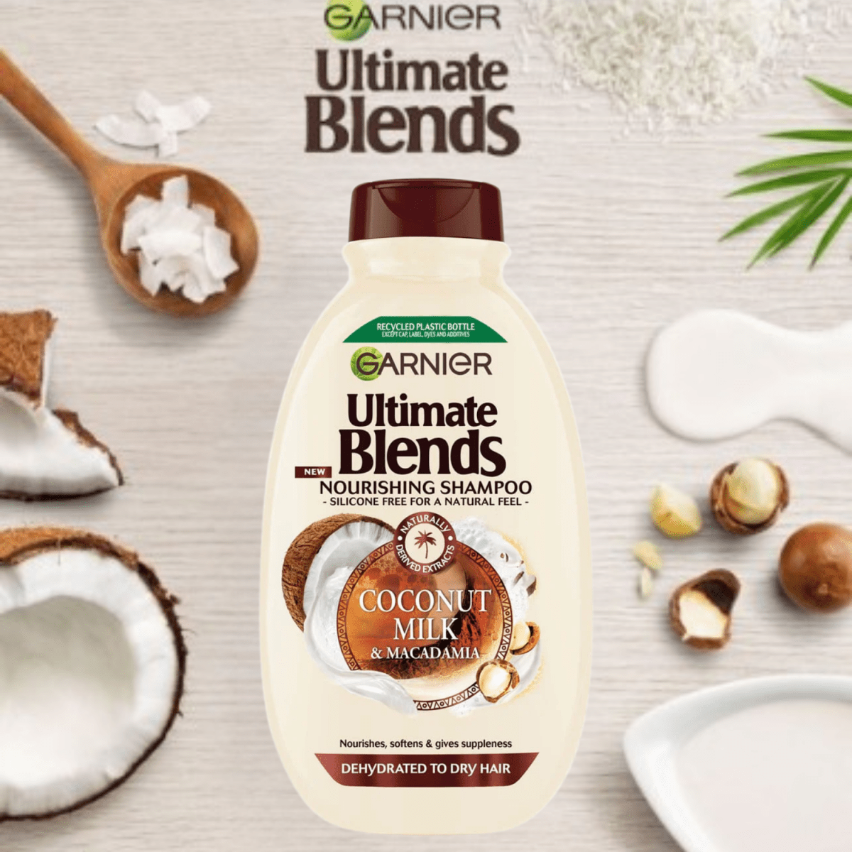 Garnier Ultimate Blends Shampoo Coconut Milk 400ml - Gift Point