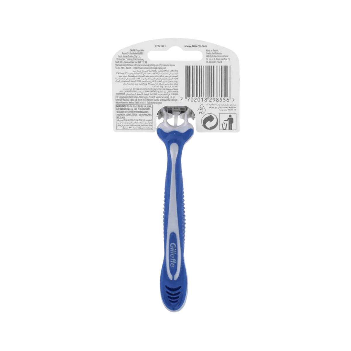 Gillette Blue 3 Comfort Razor Dispossible Poland - Gift Point