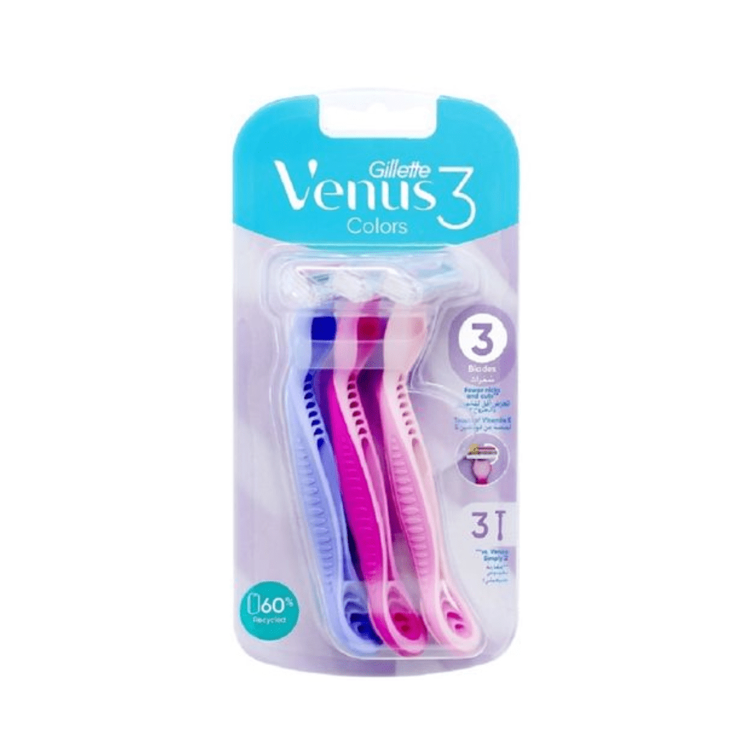 Gillette Venus 3 Color Razor Pack of 3 Poland - Gift Point