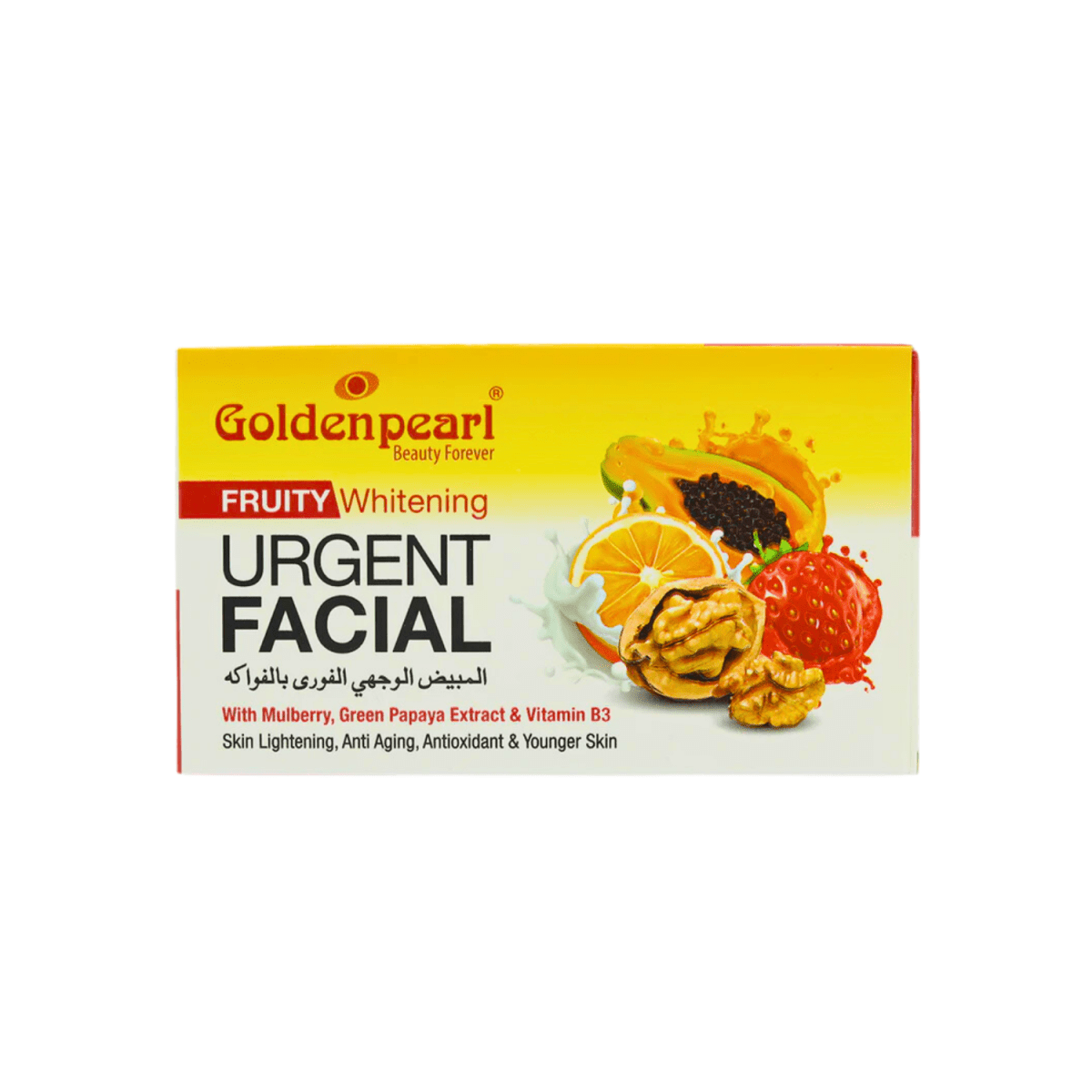Golden Pearl Fruity Whitening Urgent Facial Sach - Gift Point