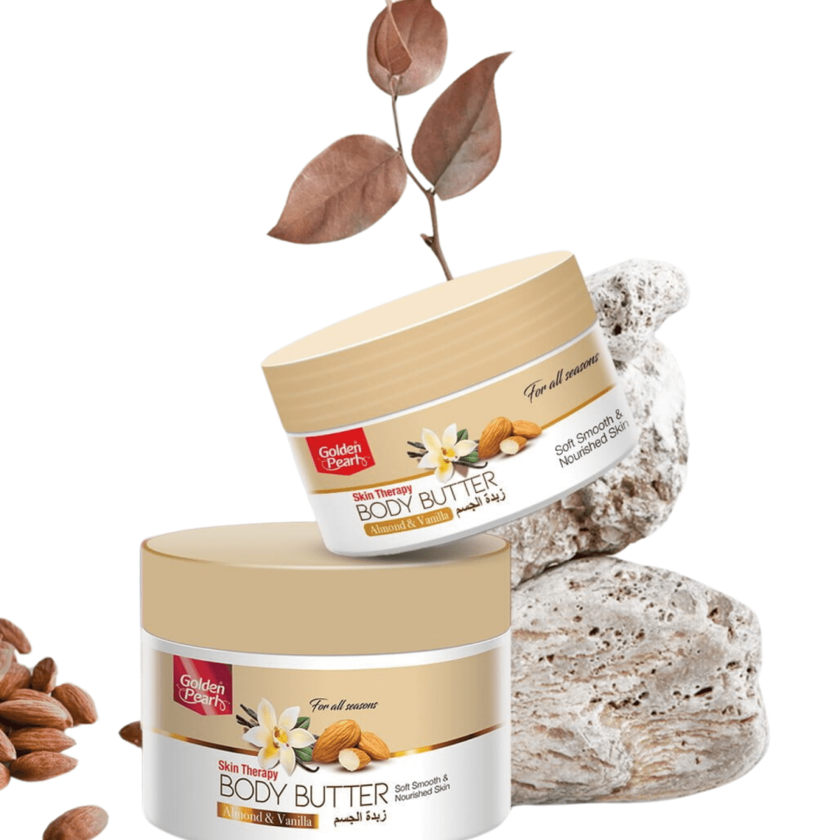 Golden Pearl Skin Therapy Body Butter Almond & Vanilla For All Season 200ml - Gift Point
