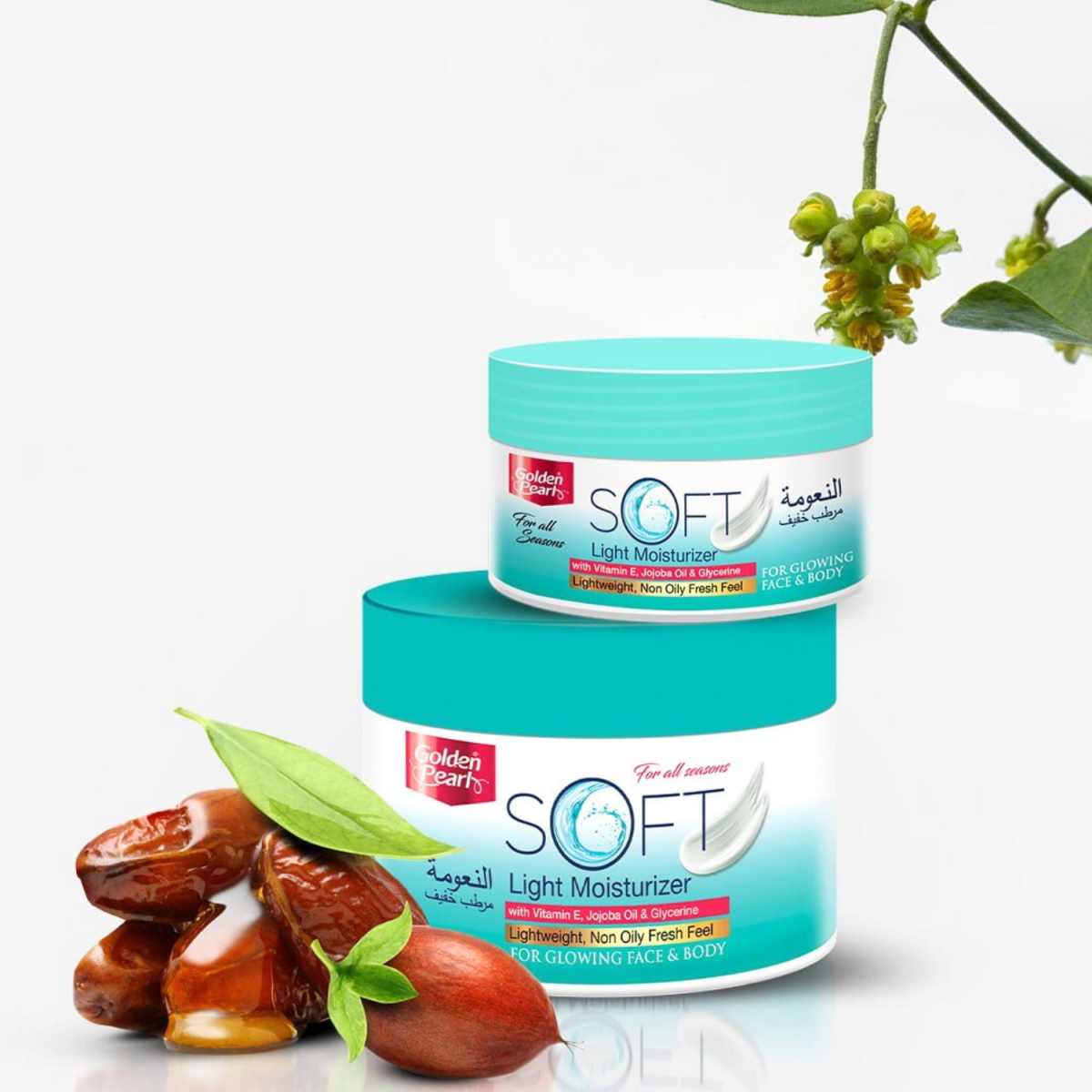 Golden Pearl Soft Light Moisturizer With Vitamin E, Jojoba Oil & Glycerin 200ml - Gift Point
