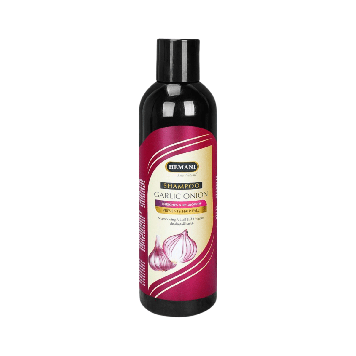 Hemani Garlic Onion Shampoo Prevents Hair Fall 350ml - Gift Point