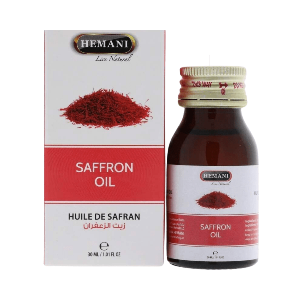 Hemani Saffron Hair Oil 30ml - Gift Point