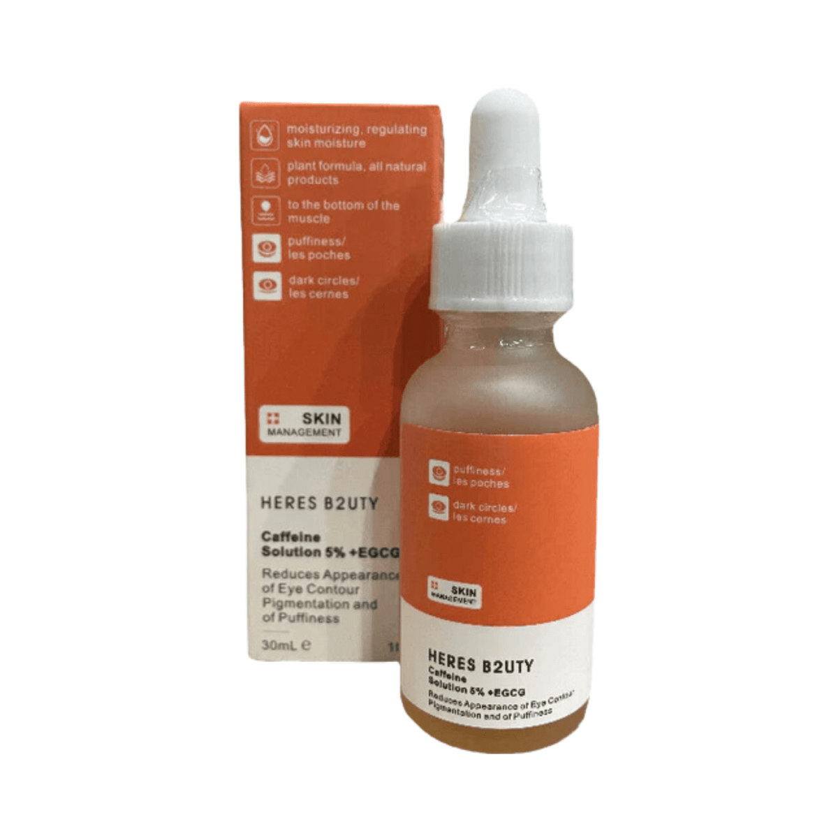 Heres B2uty Caffeine Solution 5% +EGCG Face Serum 30ml - Gift Point