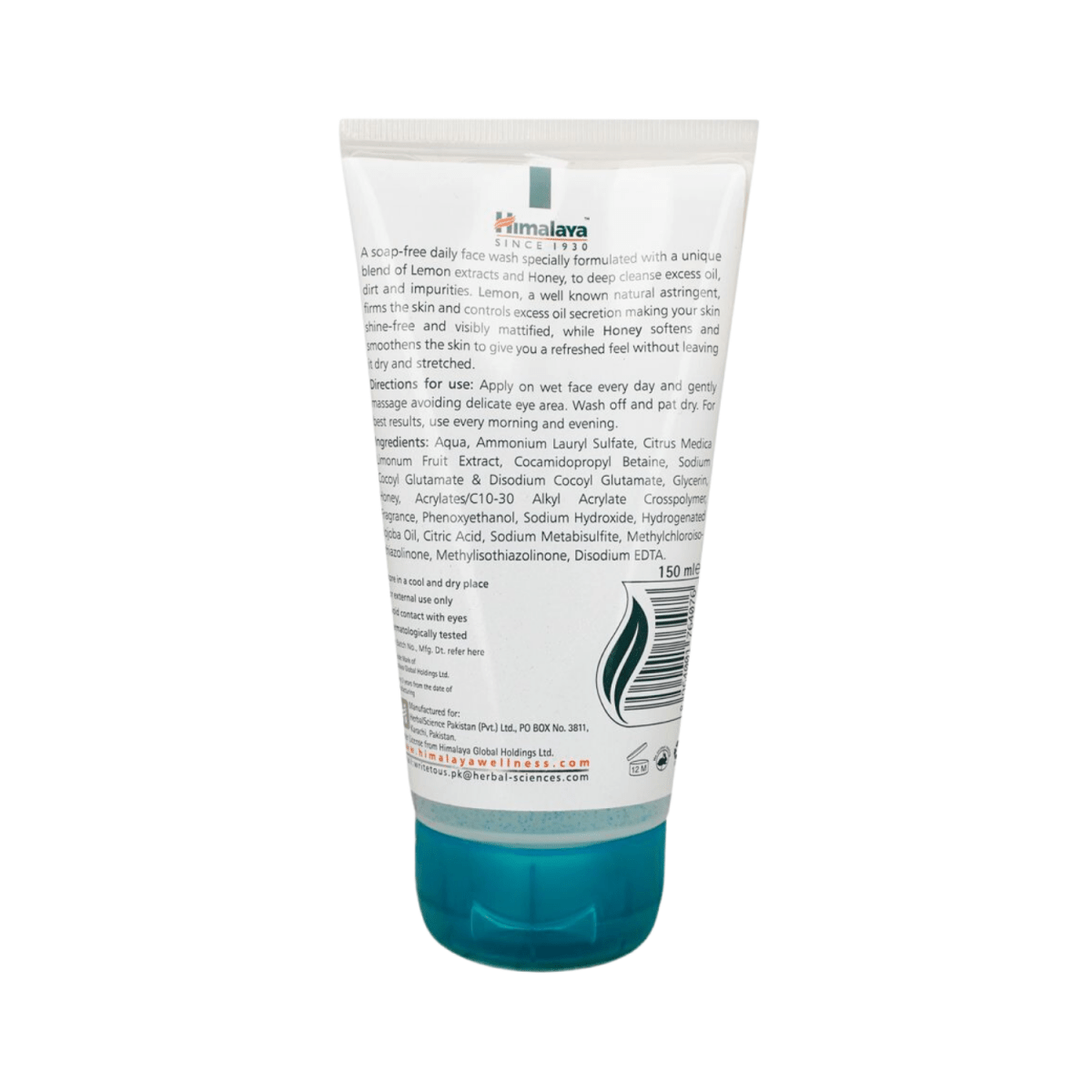 Himalaya Herbal Oil Control Lemon Face Wash 150ml - Gift Point