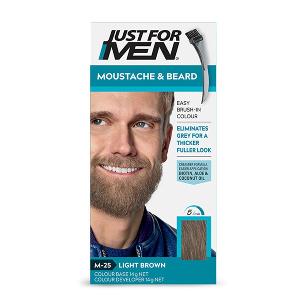 Just For Men - Mustache & Beard Color - Light Brown M-25 - Gift Point