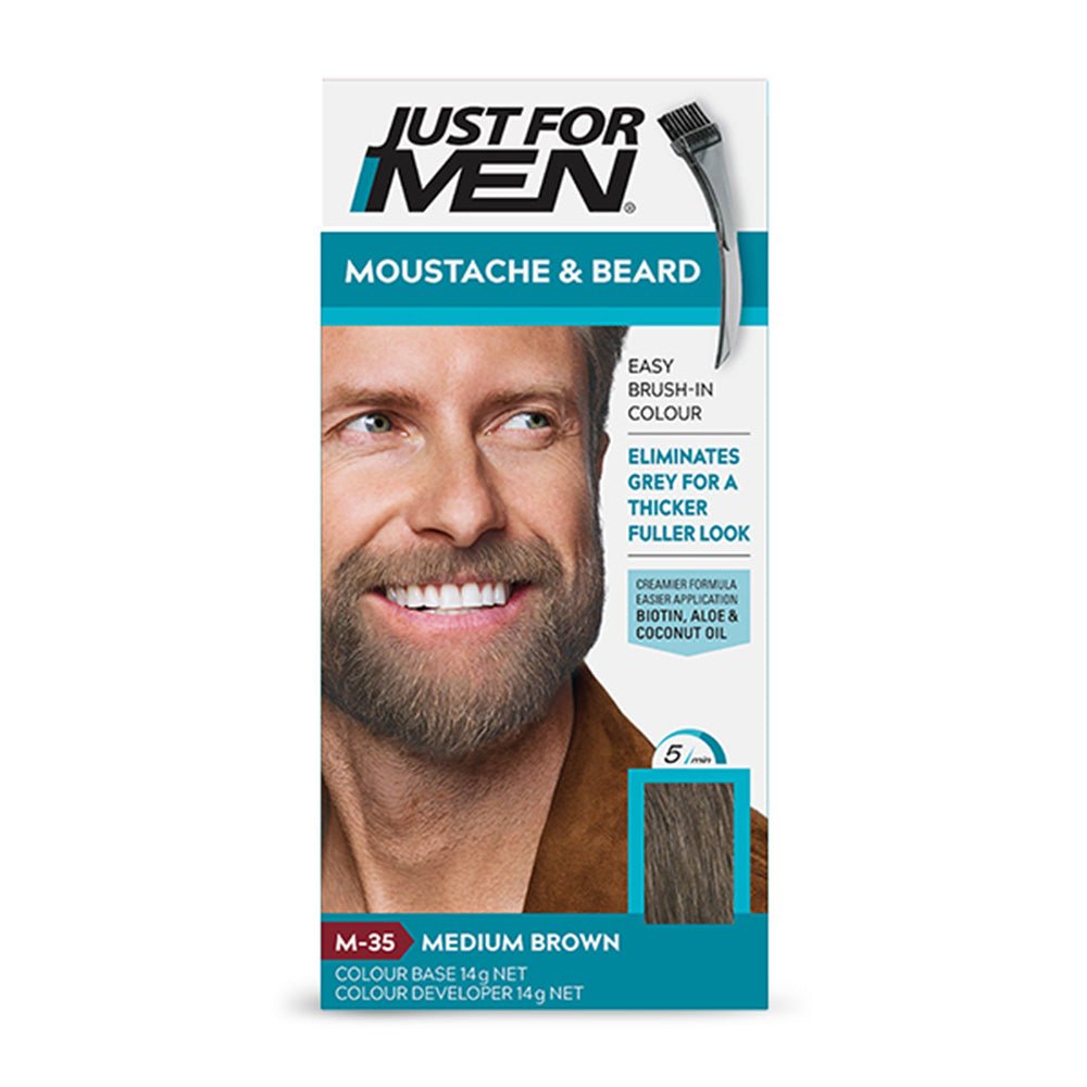 Just For Men - Mustache & Beard Color - Medium Brown M-35 - Gift Point